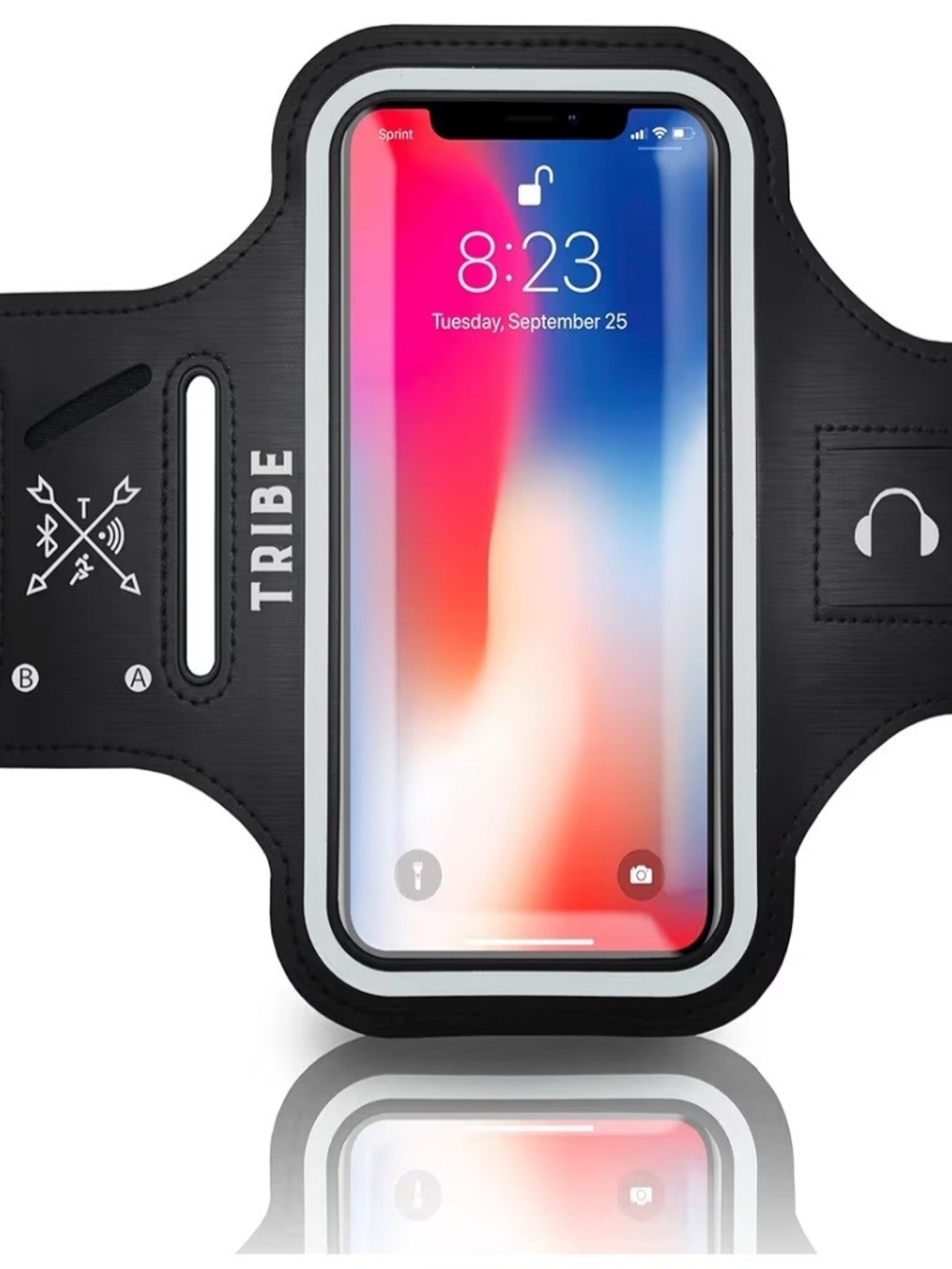 TRIBE  FITNESS Black Sport Armband Phone Holder